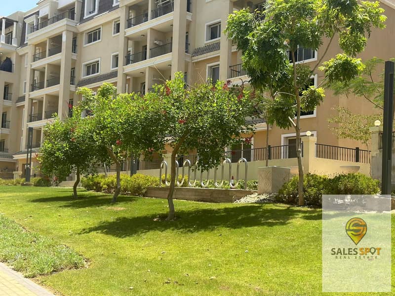 Duplex with private garden for sale in Sarai Compound, minutes from the Fifth Settlement, and also with a 42% cash discount (ask about installments wi 4