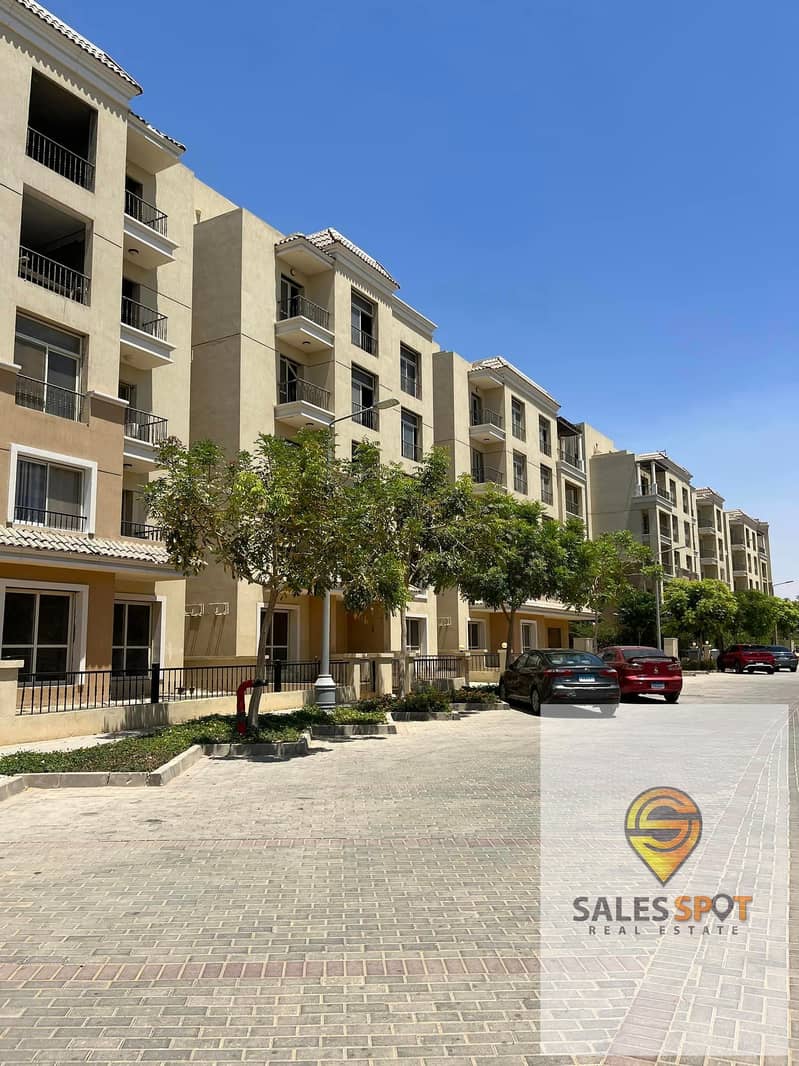 Duplex with private garden for sale in Sarai Compound, minutes from the Fifth Settlement, and also with a 42% cash discount (ask about installments wi 5