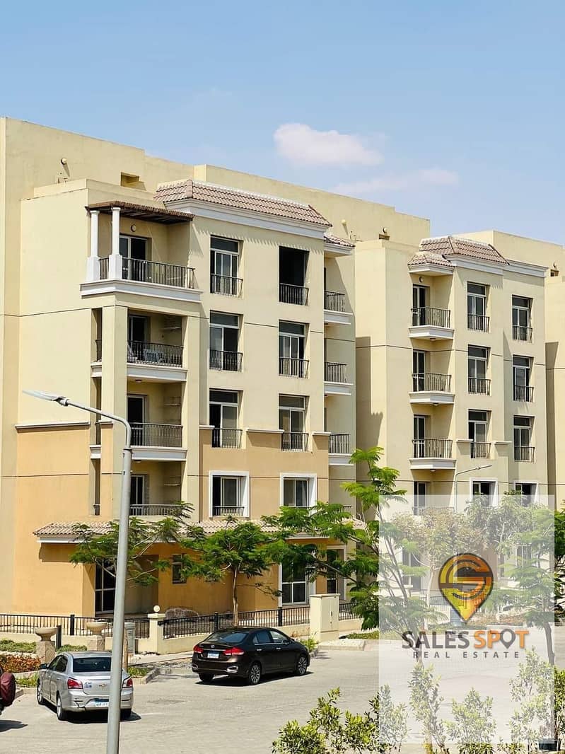 Duplex with private garden for sale in Sarai Compound, minutes from the Fifth Settlement, and also with a 42% cash discount (ask about installments wi 6