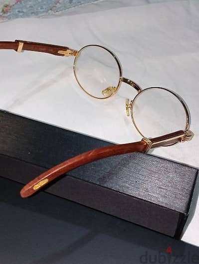 Cartier Giverny
Rare Oval Wood Sunglasses