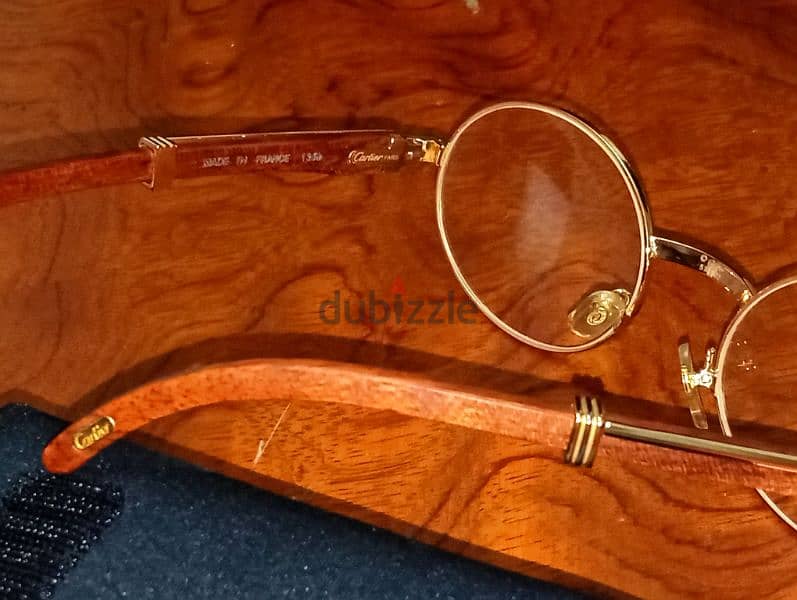 Cartier Giverny
Rare Oval Wood Sunglasses 6