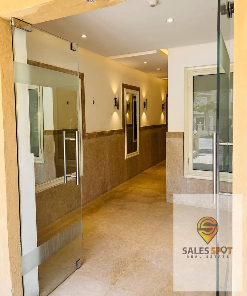  With a 42% discount, a 144 sqm apartment with a private garden for sale in Sarai Compound \\ next to Madinaty and in front of Shorouk City 9