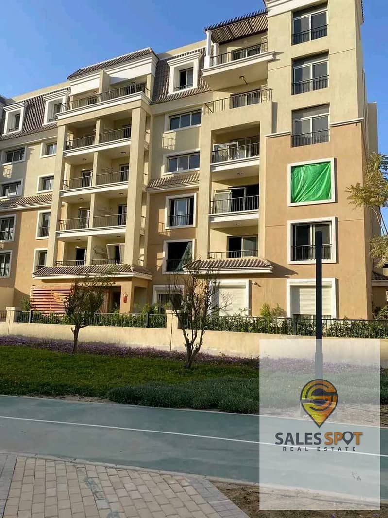 Apartment 121 m with 42% discount for sale in Sarai Compound next to Madinaty and in front of El Shorouk 4