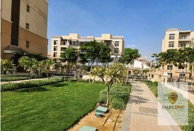 Apartment 121 m with 42% discount for sale in Sarai Compound next to Madinaty and in front of El Shorouk 11