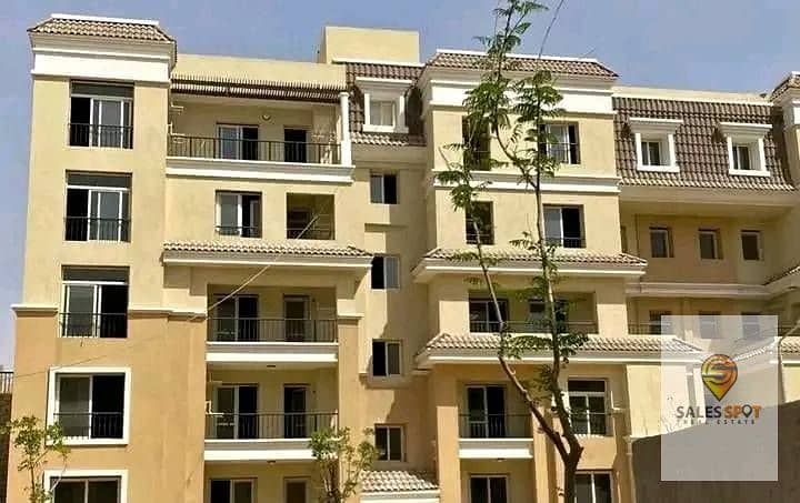 Apartment 121 m with 42% discount for sale in Sarai Compound next to Madinaty and in front of El Shorouk 12