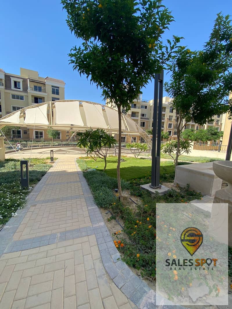 Apartment 121 m with 42% discount for sale in Sarai Compound next to Madinaty and in front of El Shorouk 13