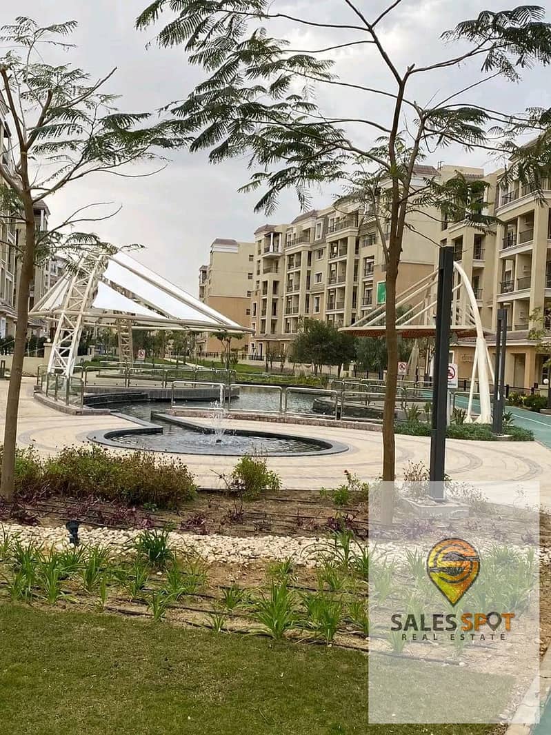 Apartment 121 m with 42% discount for sale in Sarai Compound next to Madinaty and in front of El Shorouk 15