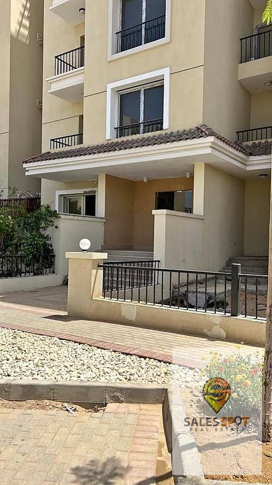 With a down payment of 600 thousand, a 121-square-meter apartment for sale in Sarai Compound, in front of Al Shorouk, Sarai New Cairo 1