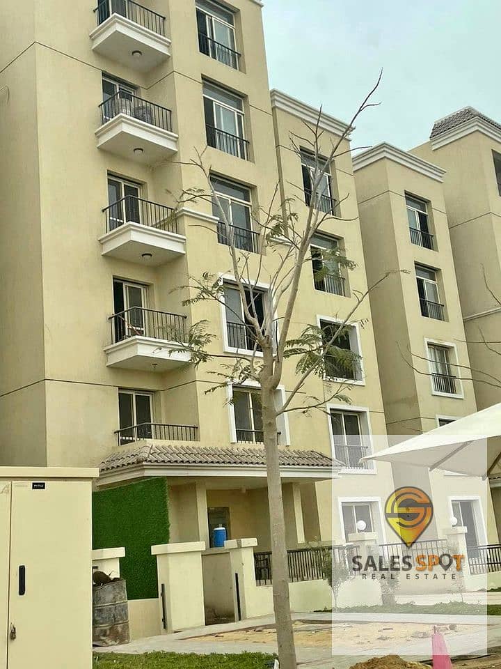 With a down payment of 600 thousand, a 121-square-meter apartment for sale in Sarai Compound, in front of Al Shorouk, Sarai New Cairo 3