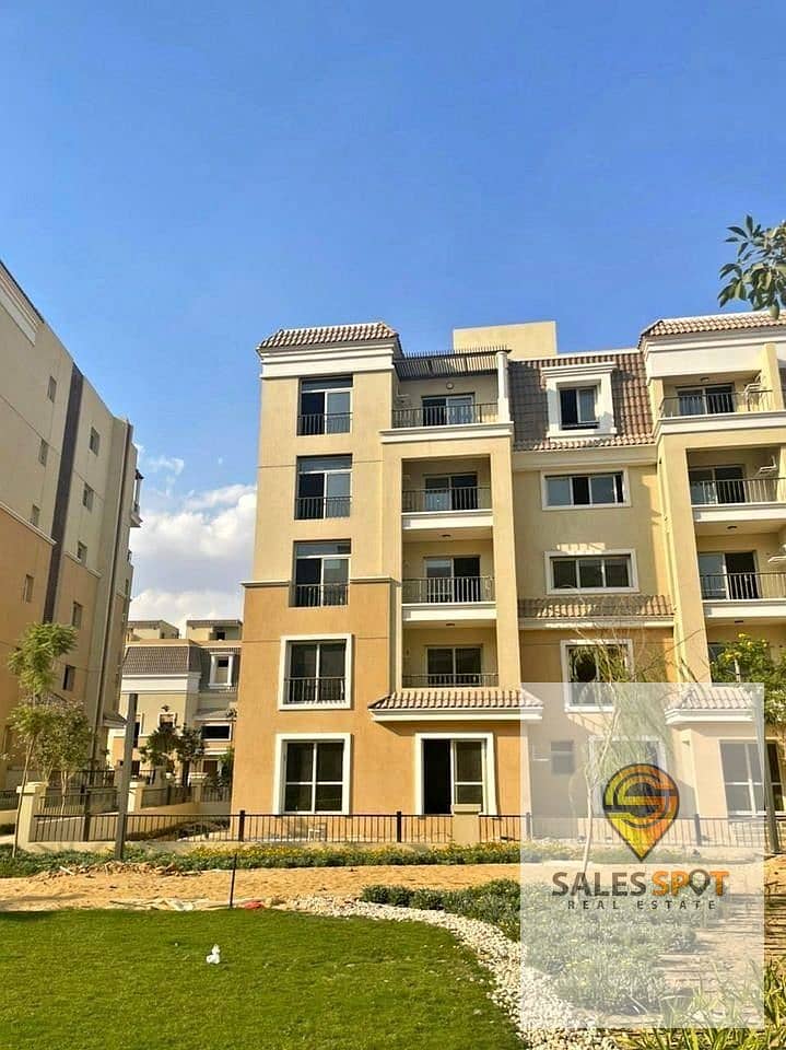 بمقدم600الف شقة 121م للبيع في كمبوند سراي امام الشروق Sarai new Cairo 4