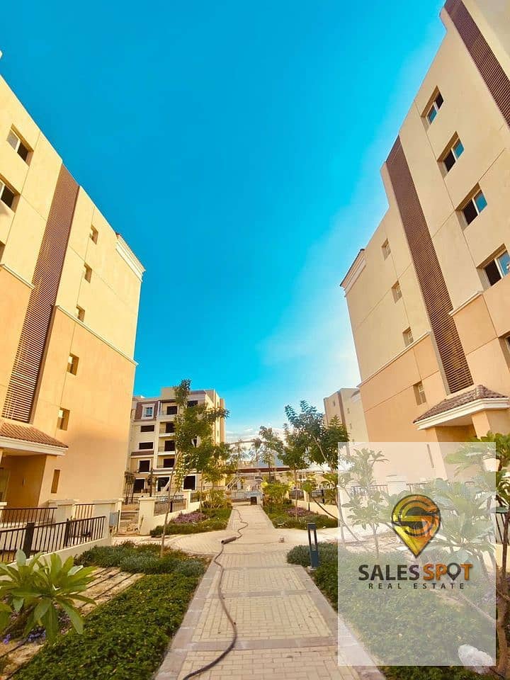 With a down payment of 600 thousand, a 121-square-meter apartment for sale in Sarai Compound, in front of Al Shorouk, Sarai New Cairo 7