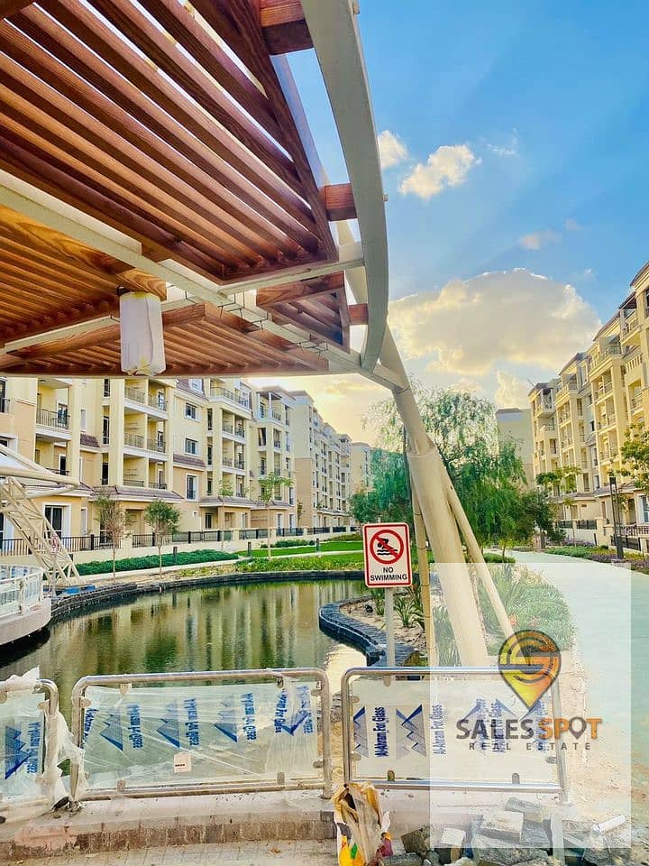 With a down payment of 600 thousand, a 121-square-meter apartment for sale in Sarai Compound, in front of Al Shorouk, Sarai New Cairo 10