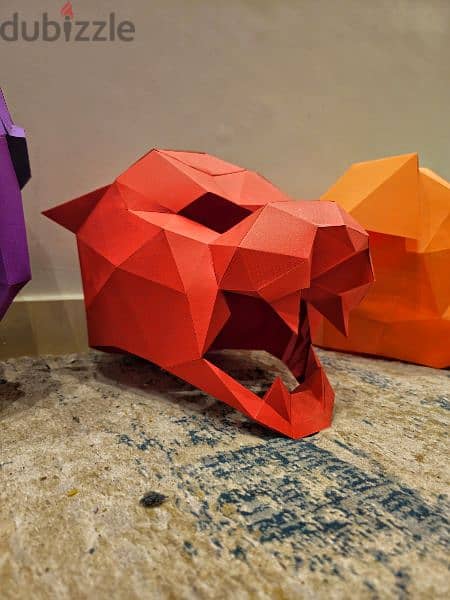 3 Polygonal Animal Head Masks 2