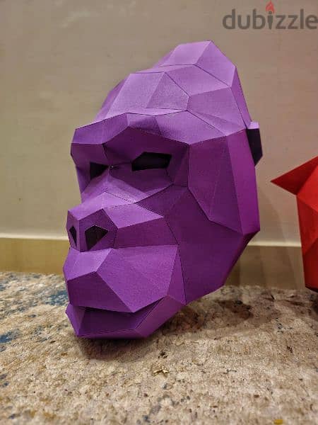 3 Polygonal Animal Head Masks 3