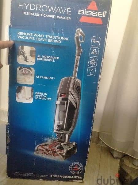 مكنسة وممسحة سجاد . . .  Bissell hydrowave ultralight carpet cleaner 1