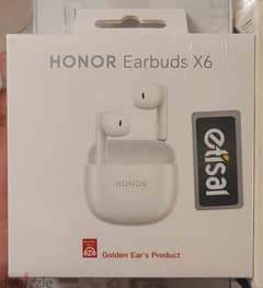 HONOR Earbuds X6 - ابيض - جديده متبرشمة