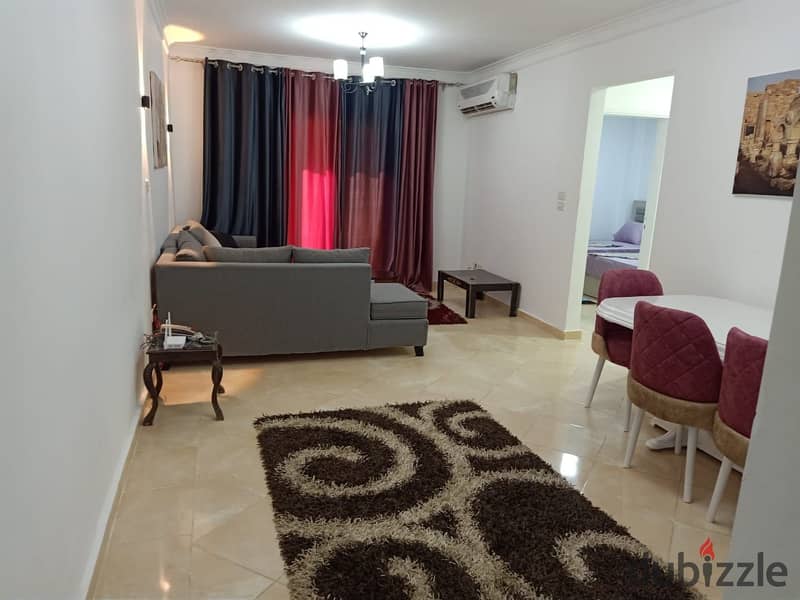 Furnished apartment for rent in Gardenia City Zone 8 in Nasr City 3