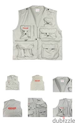 Maxell vintage cargo vest