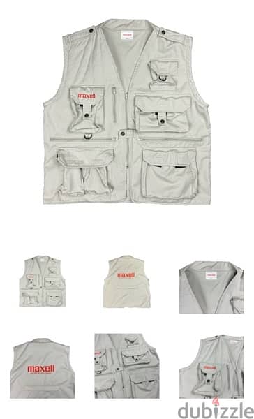 Maxell vintage cargo vest 0