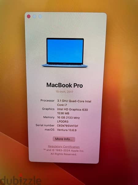 macbook pro 15 2017 i7 3.1 4G amd 1