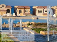 Chalet for sale directly on the sea in installments in Telal Ain Sokhna Village