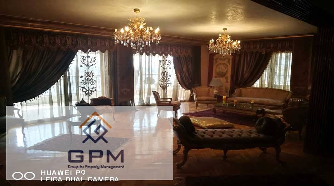 Luxury Furnished Apartment for rent with the best view directly on the Nile in the most prestigious area in Maadi 1