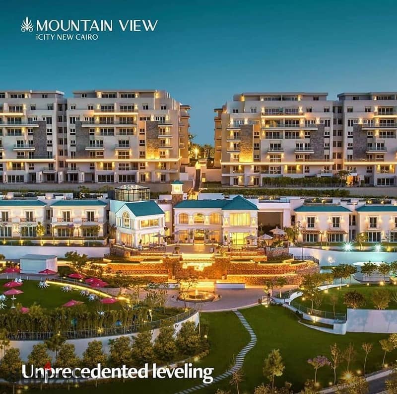 Apartment for immediate delivery for sale in Mountain View iCity in the Fifth Settlement with a very special view of Crystal Lagoon 9