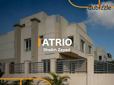 Twin house for sale in Atrio, semi-finished, prime location