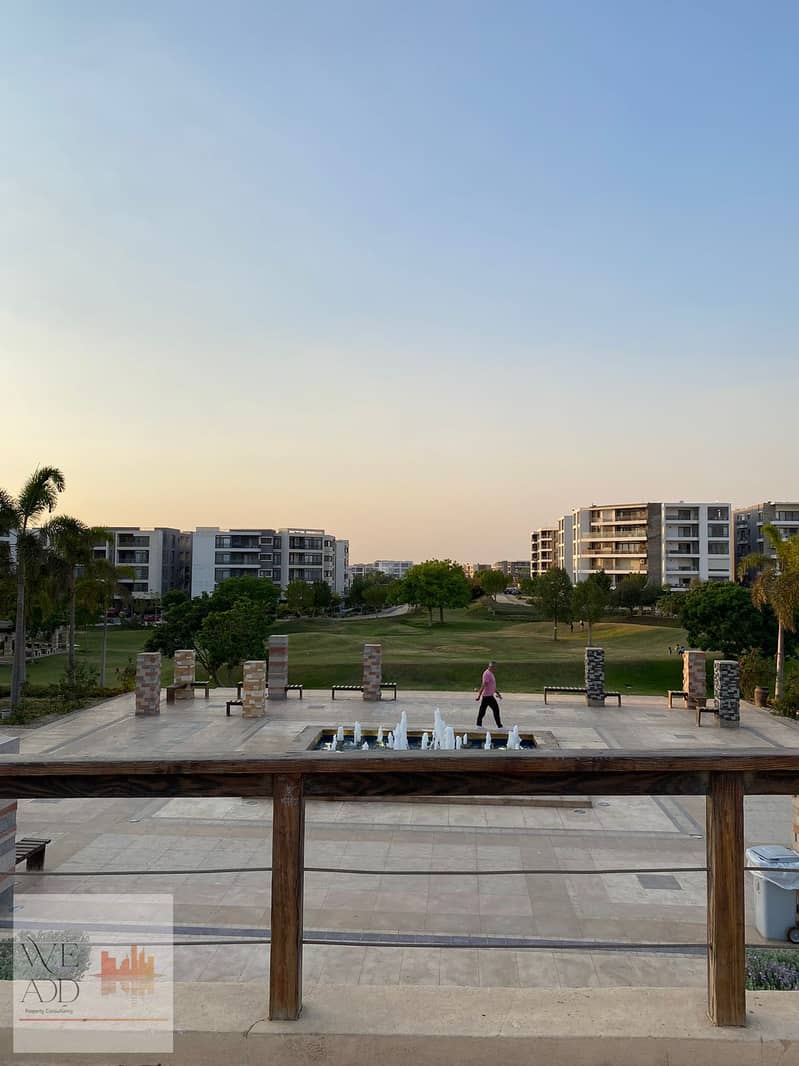 Duplex in Tagamoa 207m for sale in installments in Taj City Compound, a very distinctive division, on the sea, with a large terrace, Origami Golf 17