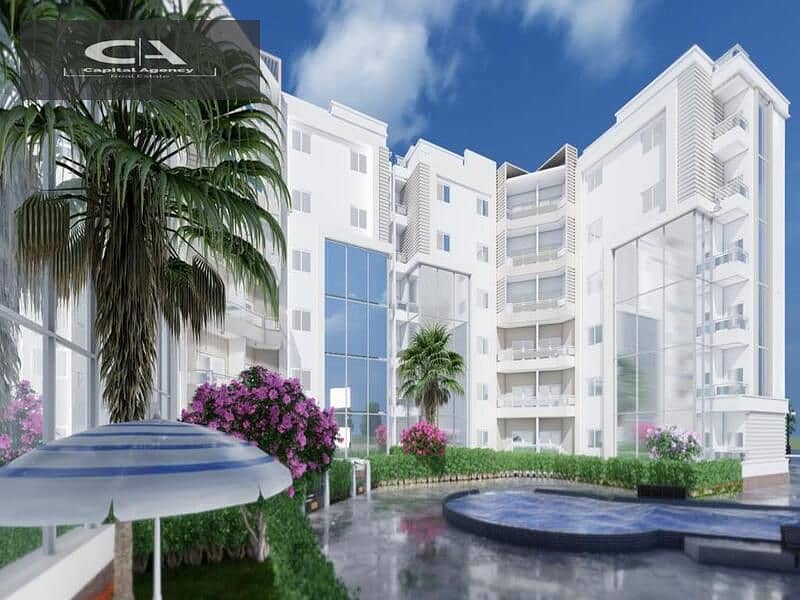 With a 50% cash discount, book your apartment, finished with air conditioners, in Over Cityscape, in the heart of Fifth Settlement, in Revli Compound. 14