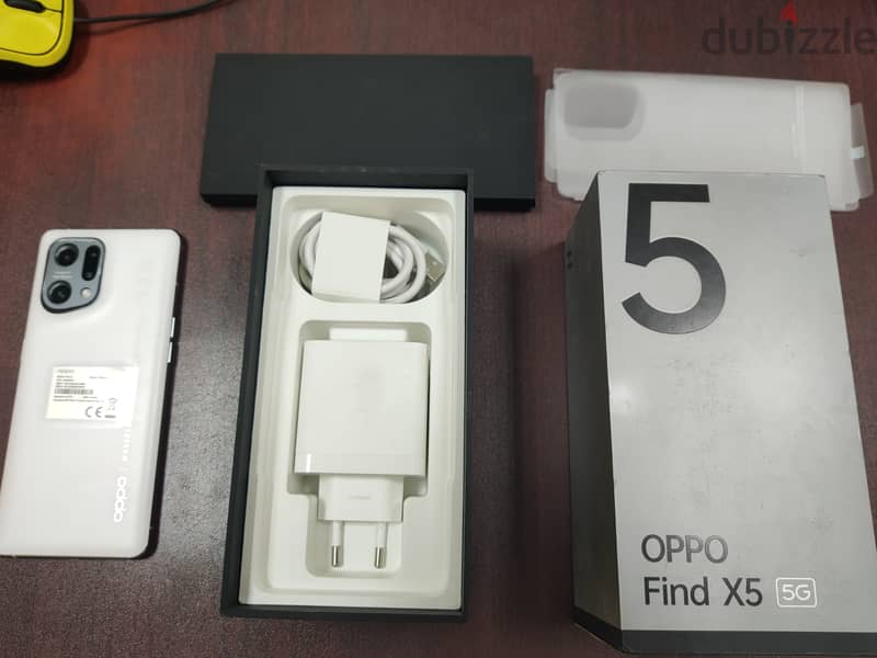 اوبو فلاج شيب بحالة الزيرو بجميع مشتملاتة 256 جيجا رام 8 Oppo find x5 1