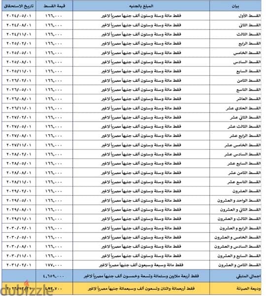 شقة للبيع بالتقسيط من المالك مباشرة تسليم 2027 4