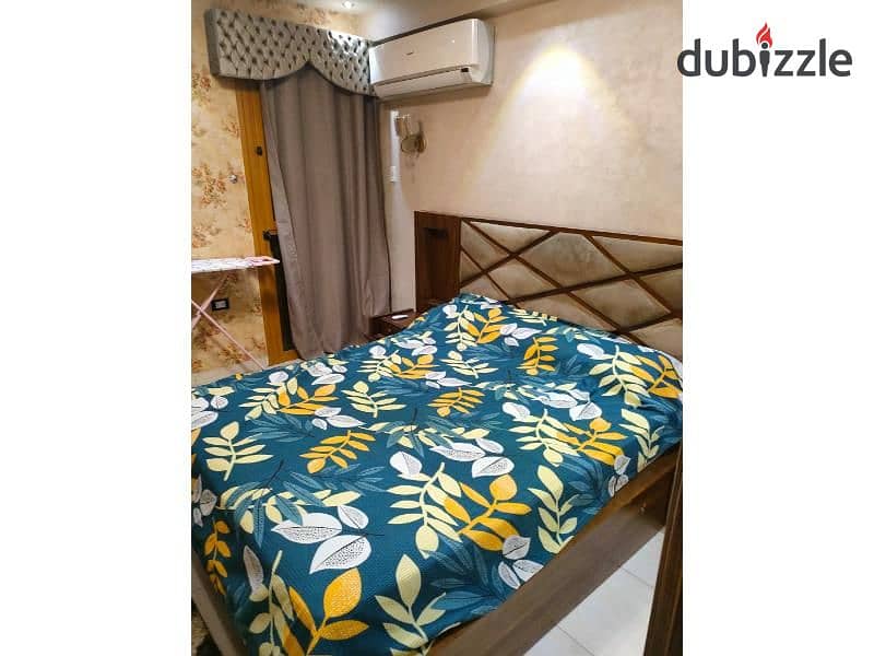 Duplex with garden for rent, fully furnished with appliances, in front of Saudi Supermarket and Golden Gym Compound, Hadayek El Mohandiseen, Sheikh Za 1