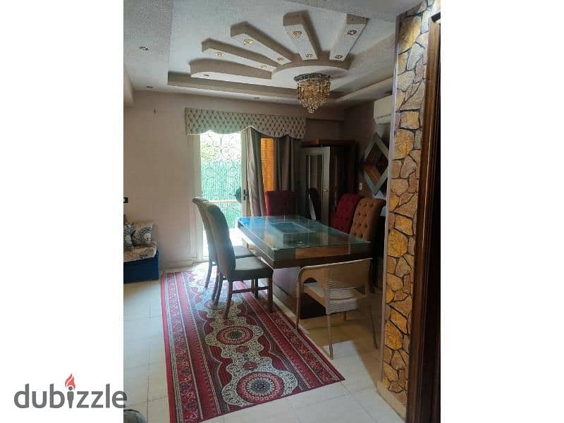 Duplex with garden for rent, fully furnished with appliances, in front of Saudi Supermarket and Golden Gym Compound, Hadayek El Mohandiseen, Sheikh Za 8