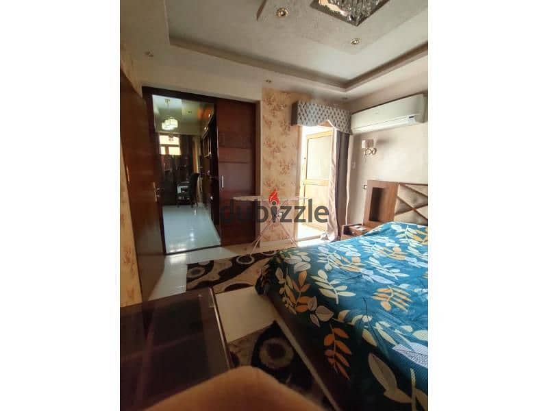 Duplex with garden for rent, fully furnished with appliances, in front of Saudi Supermarket and Golden Gym Compound, Hadayek El Mohandiseen, Sheikh Za 10