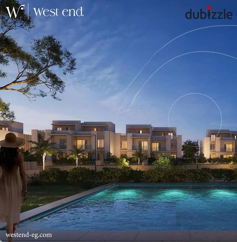 I live in a villa with a direct landscape view on Dahshur Street, prime location in Sheikh Zayed, next to DUNES 4