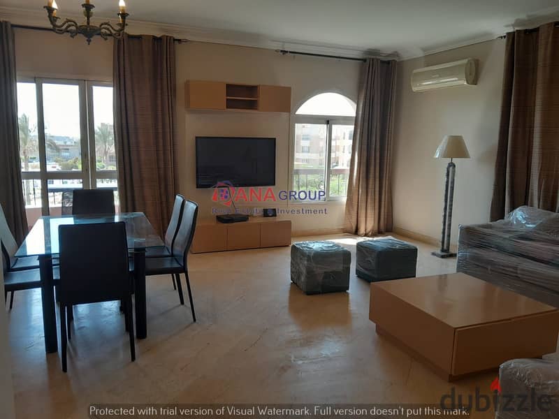 Apartment for rent in Beverly Hills Sheikh Zayed First Phase  Fully furnished with air conditioning The area is 140 meters 3 rooms, including a master 6