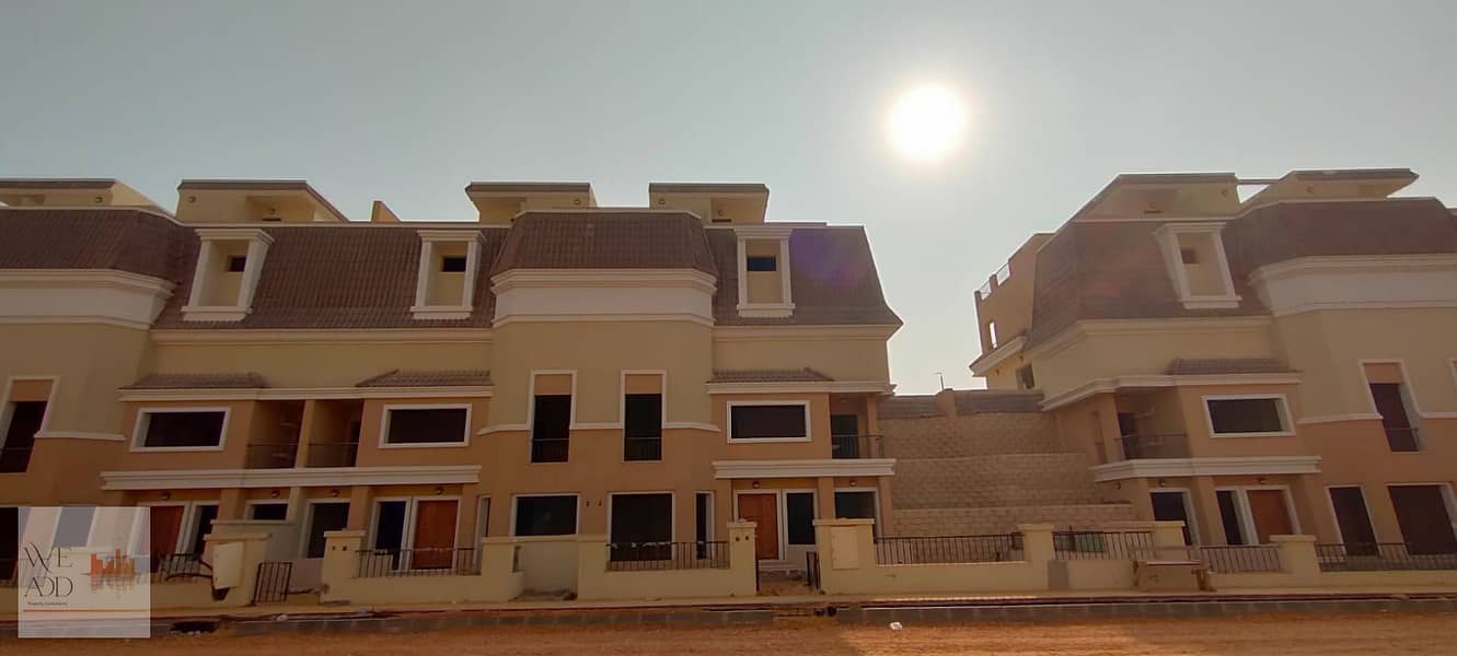 S villa is distinguished, 239 m, ground floor, first floor and roof, in The Butterfly Compound, overlooking the landscape in Mostakbal City. Book now 16