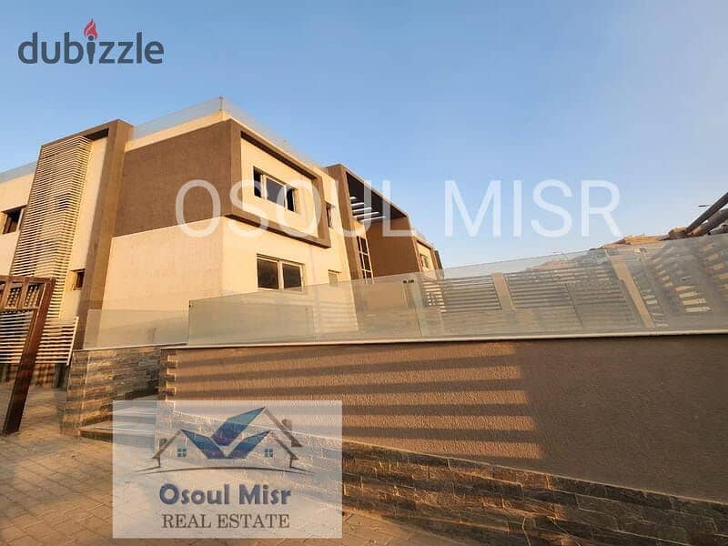 Twin house for sale in Al Khamael, semi-finished, with swimming pool 22