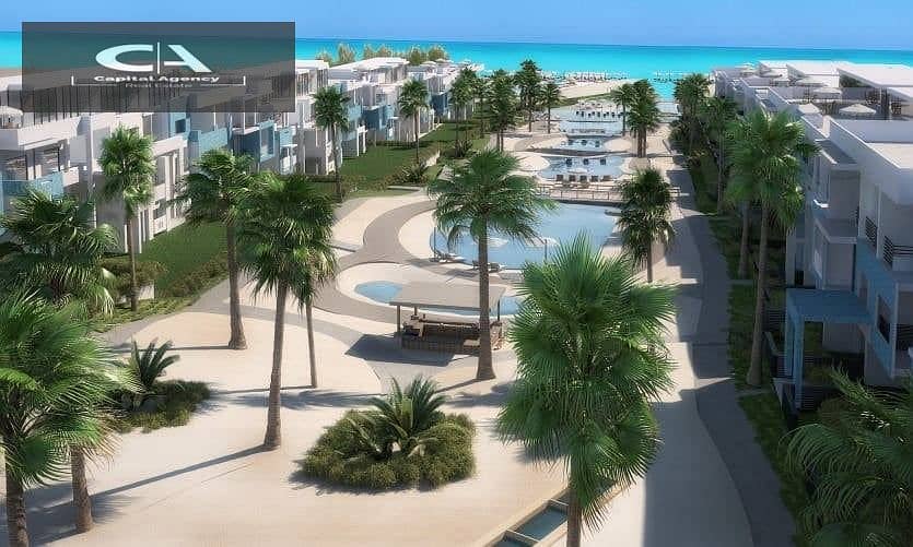 With only 5% down payment, a chalet for sale in offer Cityscape in the coast next to La Vista Bay in D Bay | Real estate developer Tatweer Misr | 3