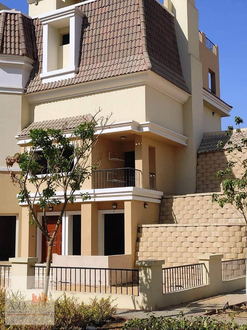 S Villa, immediate delivery, area 260 m, with a 70 m garden, price 9 million, in Sarai Compound, wall by wall, Madinaty, New Cairo 18