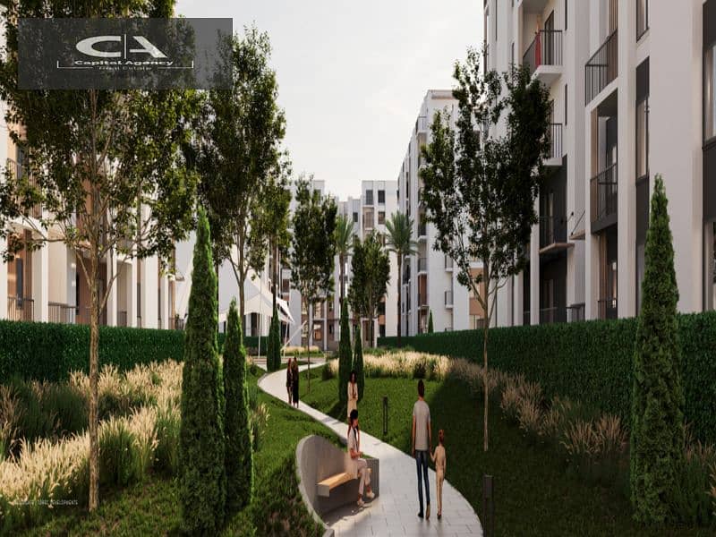 Apartment for sale in garden, 160 meters, fully finished  In the heart of Sheikh Zayed - next to Cairo Gate Emaar Compound With only 15% down payment 14