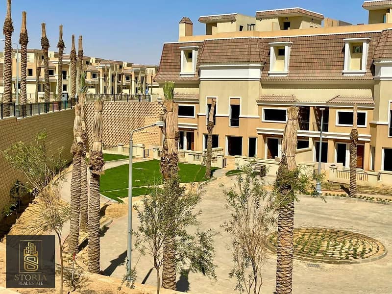 Villa for sale at the price of an apartment, 212 m, in Sarai New Cairo Compound 3