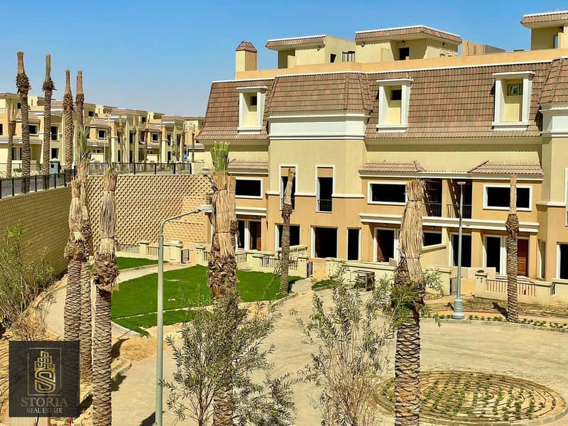 Villa for sale at the price of an apartment, 212 m, in Sarai New Cairo Compound 4