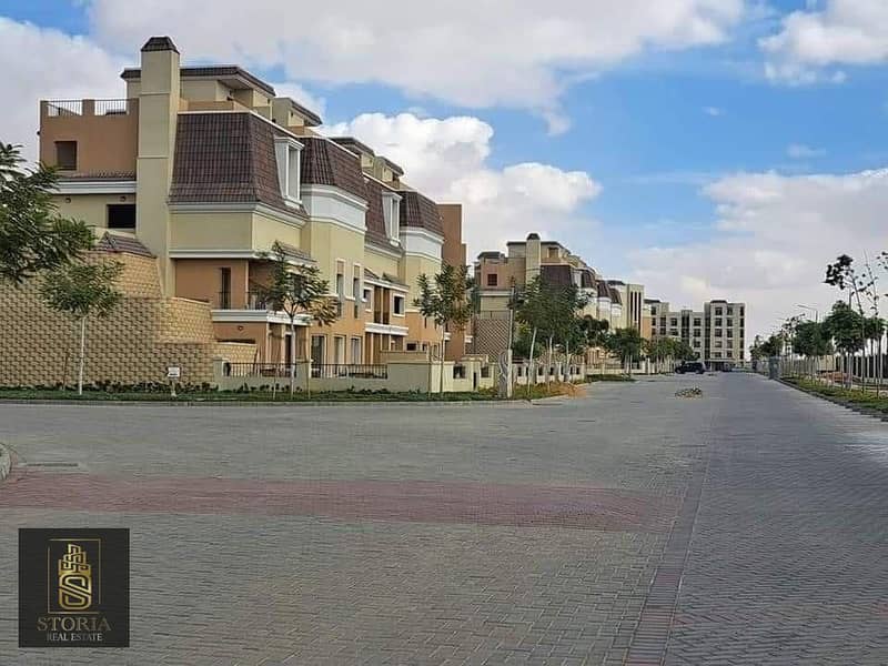 Villa for sale at the price of an apartment, 212 m, in Sarai New Cairo Compound 7