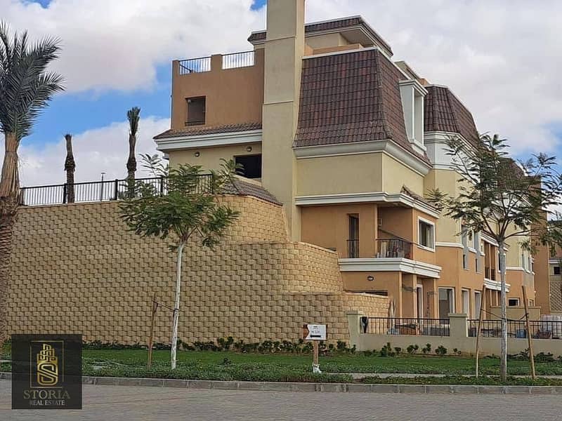 Villa for sale at the price of an apartment, 212 m, in Sarai New Cairo Compound 8