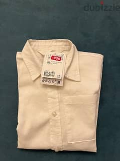 H&m linen white shirt for boys 6-7 years 0