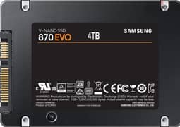 Samsung 870 EVO 4TB 2.5 inch SATA III Internal Sol15id State Drive SSD 0