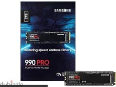 Samsung SSD 990 PRO, 2TB, PCIe 4.0 NVMe M. 2 SSD 0