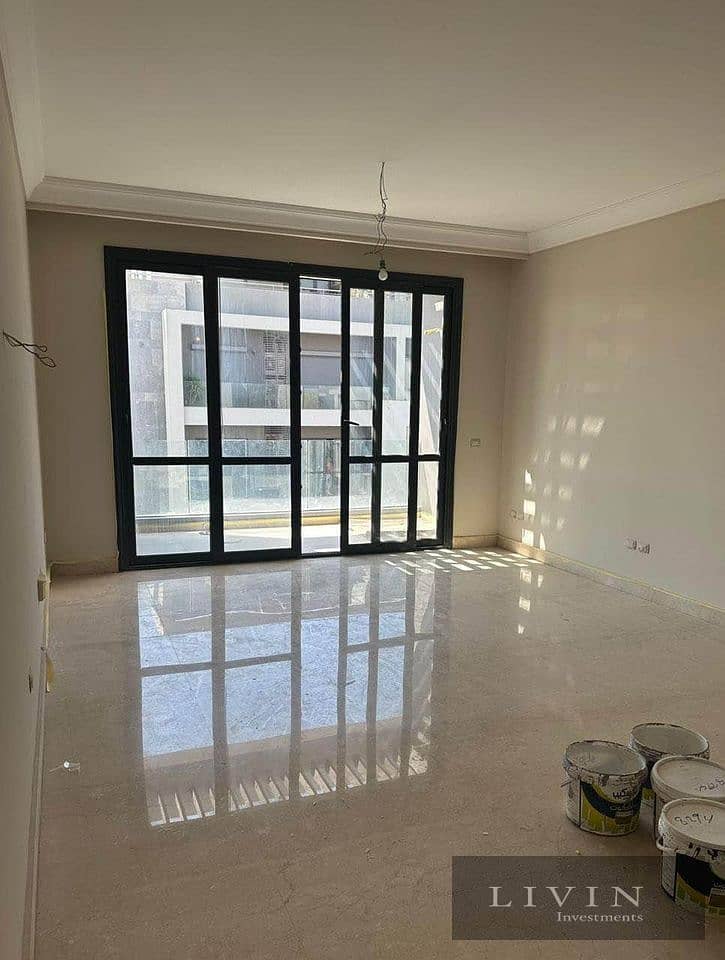 In the heart of Golden Square, a two-room apartment with immediate receipt, finished, ultra modern, open view on the landscape, in Elpatio 7 Compound 3